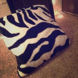 Zebra throw pillow